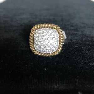 Silver with cubic zirconium ring